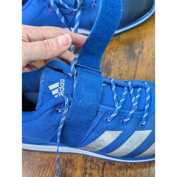Adidas Shoes Mens 11 Blue White Lace Up Weightlifting Powerlift 4 main image 9